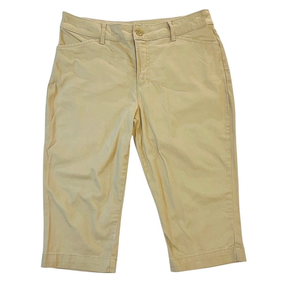 St. John's‎ Bay Capri Pants, Pockets, Women's, Khaki Color, Size 10P